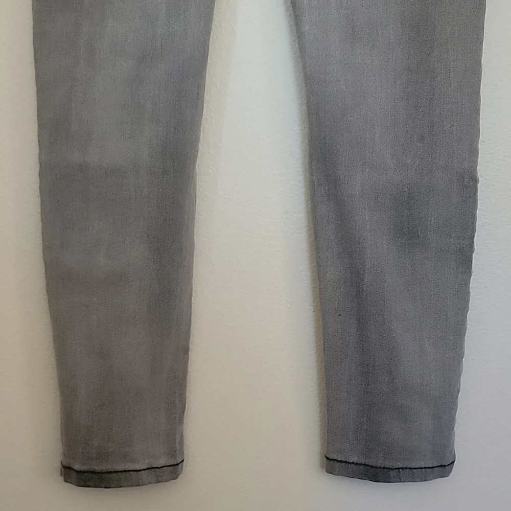 Justice Gray Faded Slim Mid Rise Leggings Jeans 12